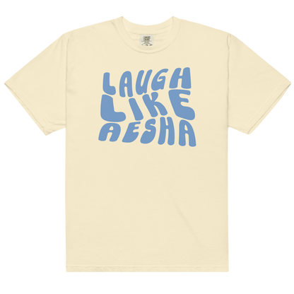 Laugh Like Aesha Blue Twist Tee